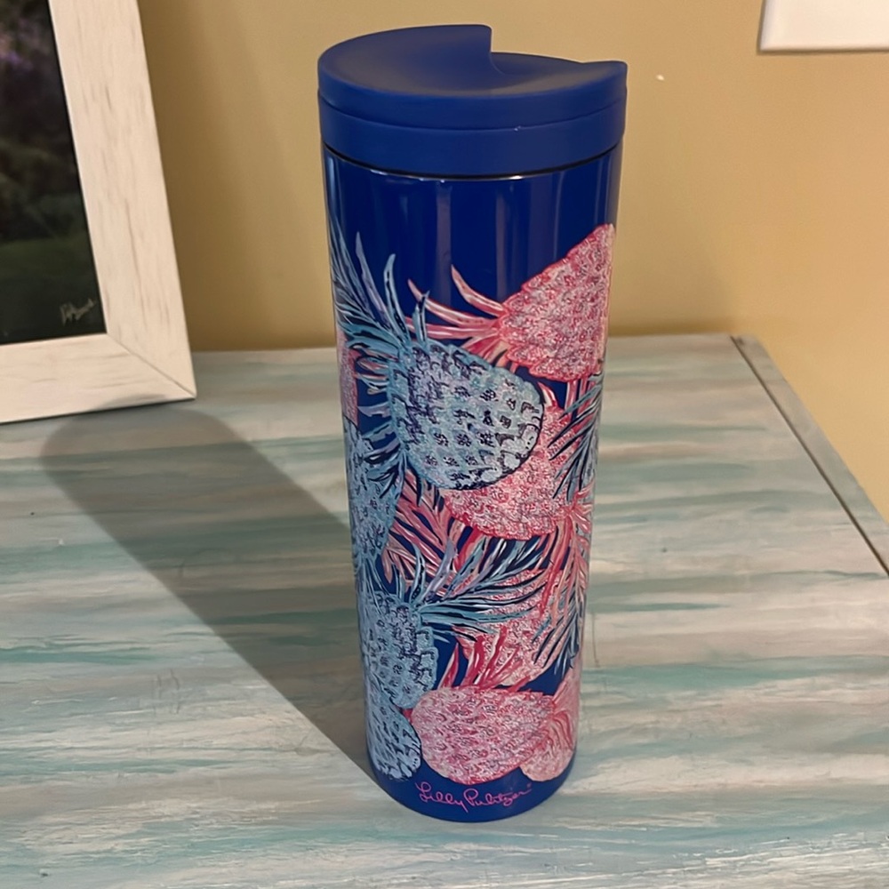 Lilly Pulitzer Gypset Stainless Steel Tumbler 18 oz🔵💓 ‼️PRICE DROP‼️